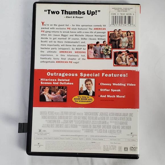 American Wedding (Fullscreen DVD) - Picture 3 of 3